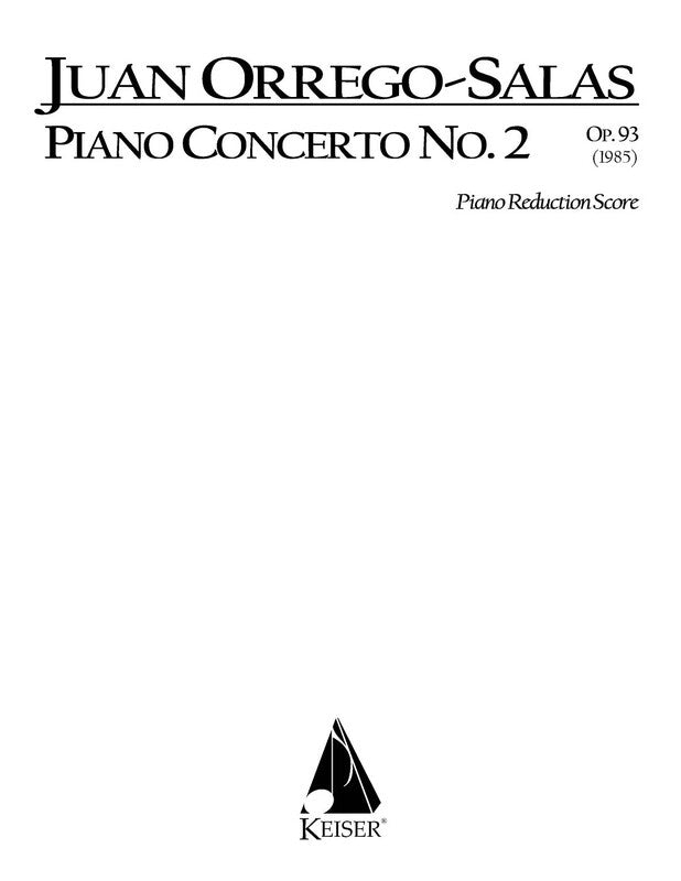 ORREGO-SALAS - PIANO CONCERTO NO 2 OP 93 2P4H (POD)