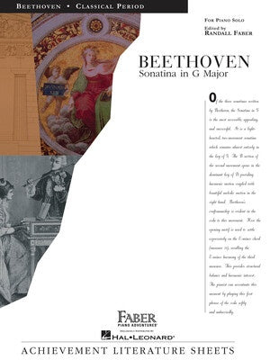BEETHOVEN - SONATINA G MAJOR FOR PIANO SOLO