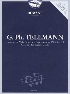CONCERTO FOR VLA G MAJ TWV 51 BK/CD