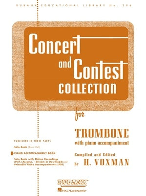 CONCERT AND CONTEST TROMBONE PIANO ACCOMPANIMENT
