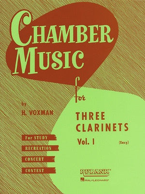 CHAMBER MUSIC FOR 3 CLARINETS VOL 1