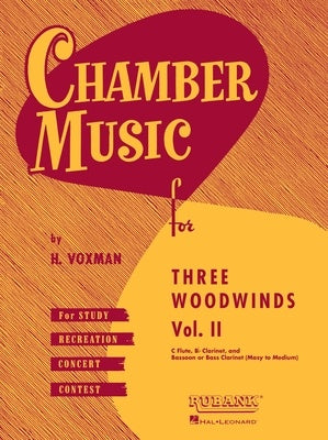 CHAMBER MUSIC FOR 3 WOODWIND VOL 2 FLU/OBOE/CLA