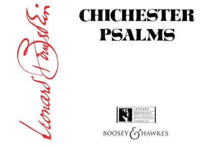 CHICHESTER PSALMS REDUCED ORCH SCORE