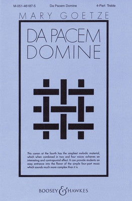 DA PACEM DOMINE 4PT