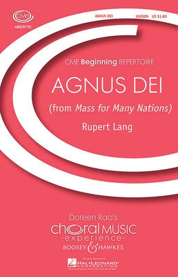 AGNUS DEI MUSIC OF INNER HARMONY UNISON