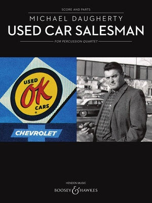 DAUGHERTY - USED CAR SALESMAN PERCUSSION QUARTET SC/PTS