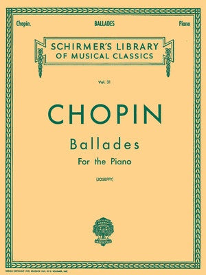 CHOPIN - BALLADES FOR PIANO ED JOSEFFY