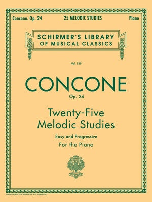 CONCONE - 25 MELODIC STUDIES OP 24 FOR PIANO