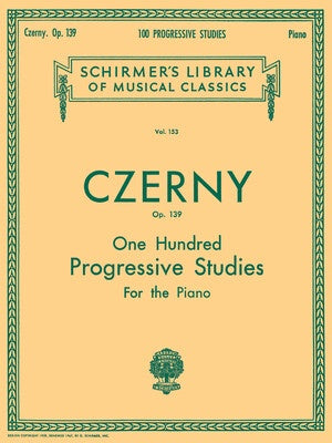 CZERNY - 100 PROGRESSIVE STUDIES OP 139 PIANO