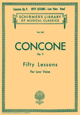CONCONE - 50 LESSONS OP 9 LOW VOICE