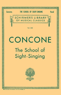 CONCONE - SCHOOL SIGHT SINGING