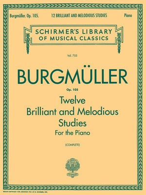 BURGMULLER - 12 STUDIES OP 105 PIANO