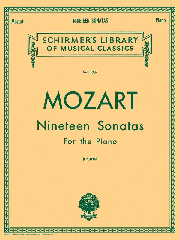 MOZART - 19 SONATAS COMPLETE FOR PIANO