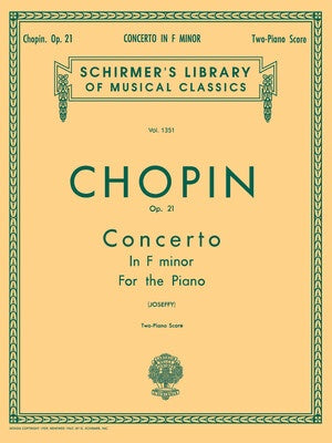 CHOPIN - CONCERTO NO 2 F MINOR OP 21 2P4H