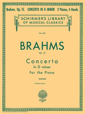 BRAHMS - CONCERTO NO 1 D MINOR OP 15 2P4H