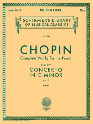 CHOPIN - CONCERTO N0 1 OP 11 FOR PIANO