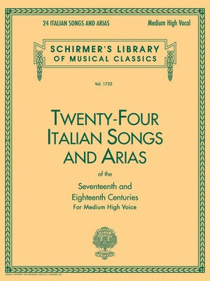 24 ITALIAN SONGS & ARIAS MEDIUM/HIGH VOICE