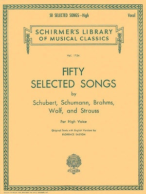 50 SELECTED SONGS FOR HIGH VOICE