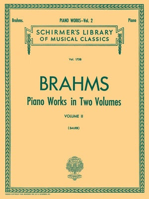 BRAHMS PIANO WORKS VOL.2 LIB.1758