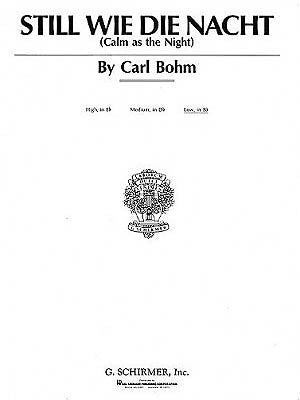 CALM AS THE NIGHT (STILL WIE DIE NACHT) LOW VOICE/PIANO