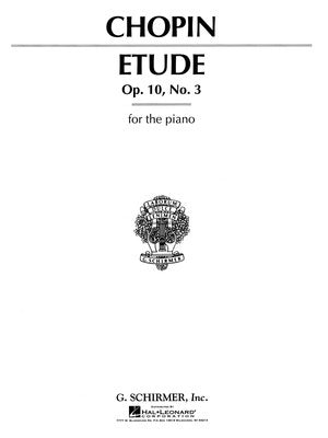 CHOPIN - ETUDE IN E MAJOR OP 10 NO 3 PIANO