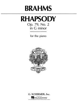BRAHMS - RHAPSODY G MINOR OP 79 NO 2 PIANO