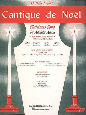 ADAM CANTIQUE DE NOEL LOW VOICE IN B FLAT