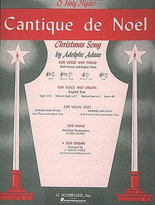 CANTIQUE DE NOEL FOR ORGAN