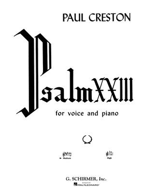 CRESTON - PSALM 23 FOR MEDIUM VOICE/PIANO