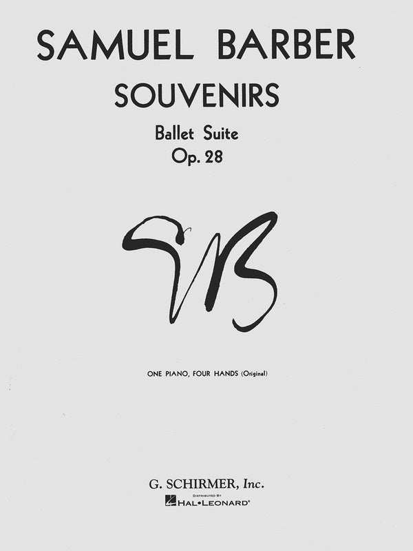 BARBER - SOUVENIRS BALLET SUITE OP 28 PIANO DUET