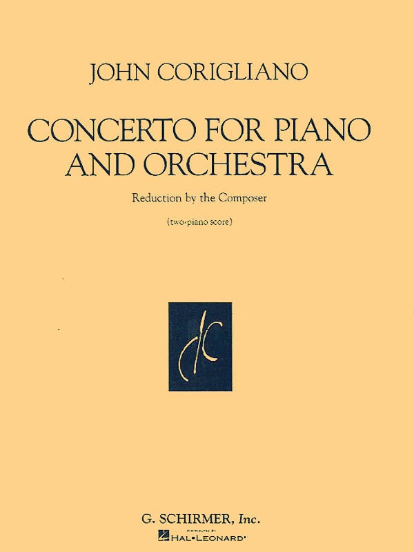 CORIGLIANO - PIANO CONCERTO 2 PIANO SCORE