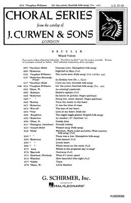 CA THE YOWES (SCOTTISH FOLK SONG) TENOR/SATB/PIANO