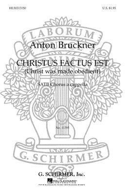 CHRISTUS FACTUS EST (CHRIST MADE OBEDIENT) SATB A CAPPELLA
