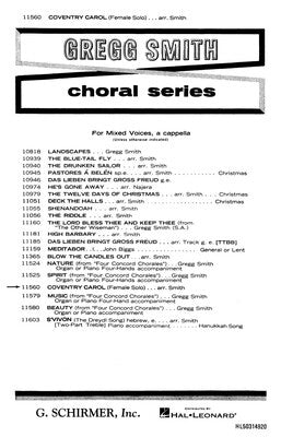 COVENTRY CAROL SATB A CAPPELLA WITH FEMALE SOLO