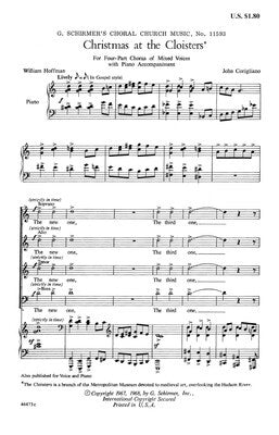 CHRISTMAS AT THE CLOISTERS SATB/PIANO