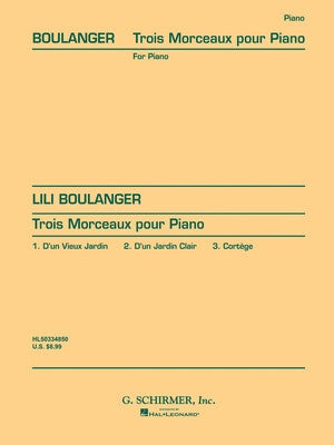 BOULANGER - 3 PIECES FOR PIANO