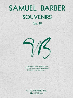 BARBER - SOUVENIRS OP 28 FOR PIANO