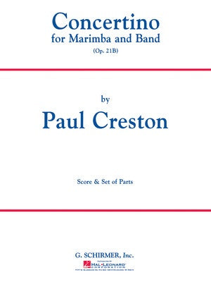 CRESTON - CONCERTINO OP 21B MARIMBA/BAND SC/PTS