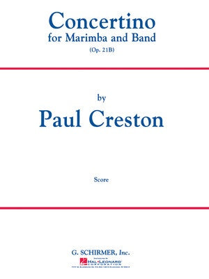 CRESTON - CONCERTINO OP 21B MARIMBA/BAND SCORE