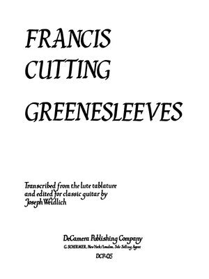CUTTING - GREENSLEEVES FOR GUITAR SOLO