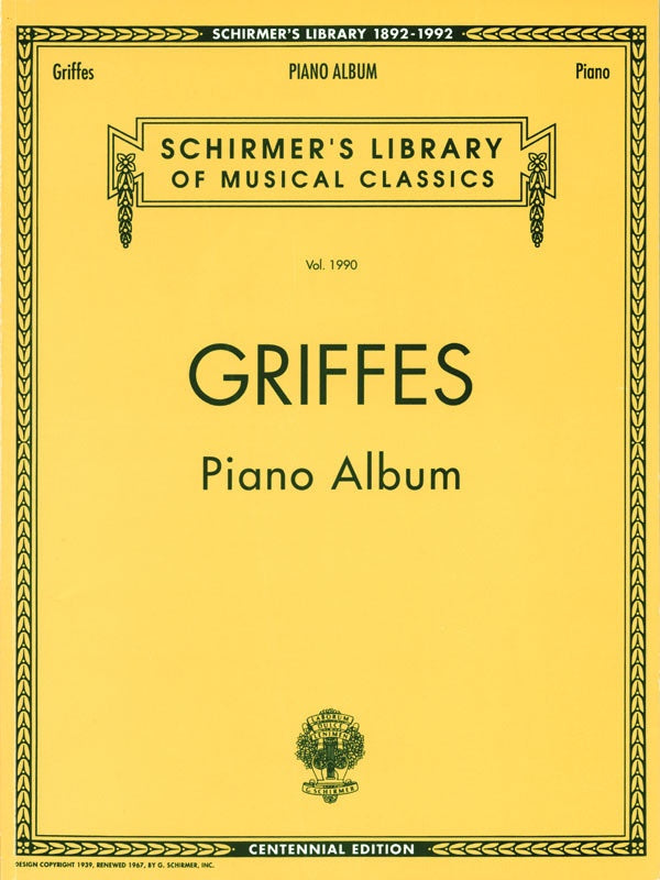 GRIFFES - PIANO ALBUM (CENTENNIAL EDITION)