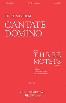 CANTATE DOMINO SATB A CAPPELLA