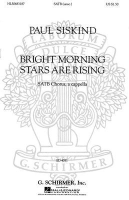 BRIGHT MORNING STARS ARE RISING SSATTB A CAPPELLA