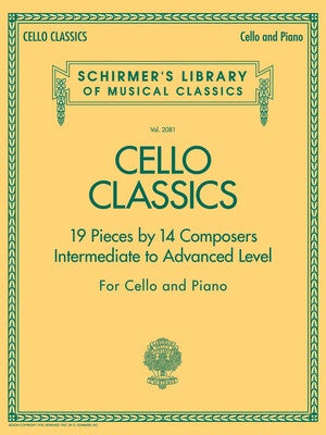CELLO CLASSICS INTERMEDIATE TO ADVANCED LEVEL