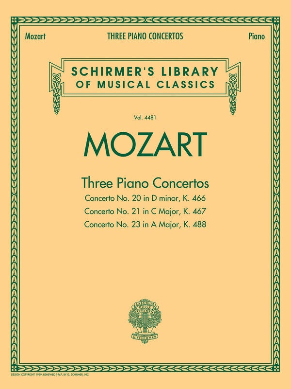MOZART - 3 PIANO CONCERTOS 2P 4H