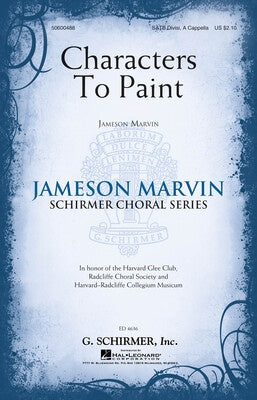 CHARACTERS TO PAINT SATB DIVISI A CAPPELLA