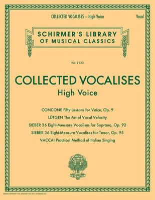 COLLECTED VOCALISES HIGH VOICE
