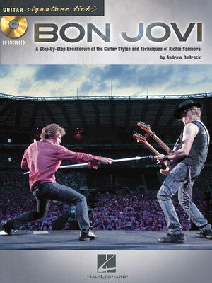 BON JOVI - GUITAR SIGNATURE LICKS TAB BK/CD