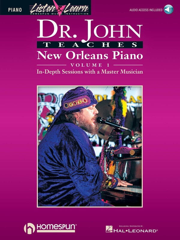 DR JOHN TEACHES NEW ORLEANS PIANO VOL 1 BK/OLA