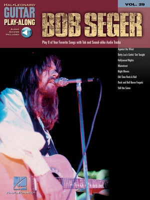 BOB SEGER GUITAR PLAYALONG V29 BK/OLA